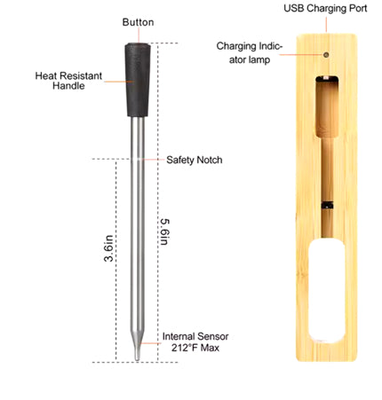 Food Grade Stainless Steel Temperature Probe