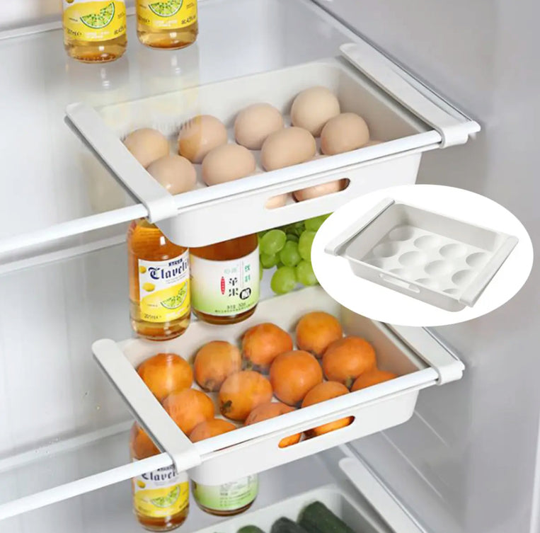 Fridge Shelf - Fruit, Egg, Cheese Storage Rack Fits any Refrigerator !