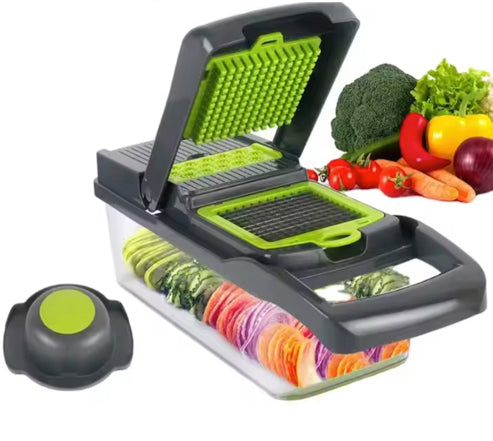 Multi 16 In 1 manual mandolin fruit & vegetable cutter, onion dicer, veggie slicer, vegetable chopper