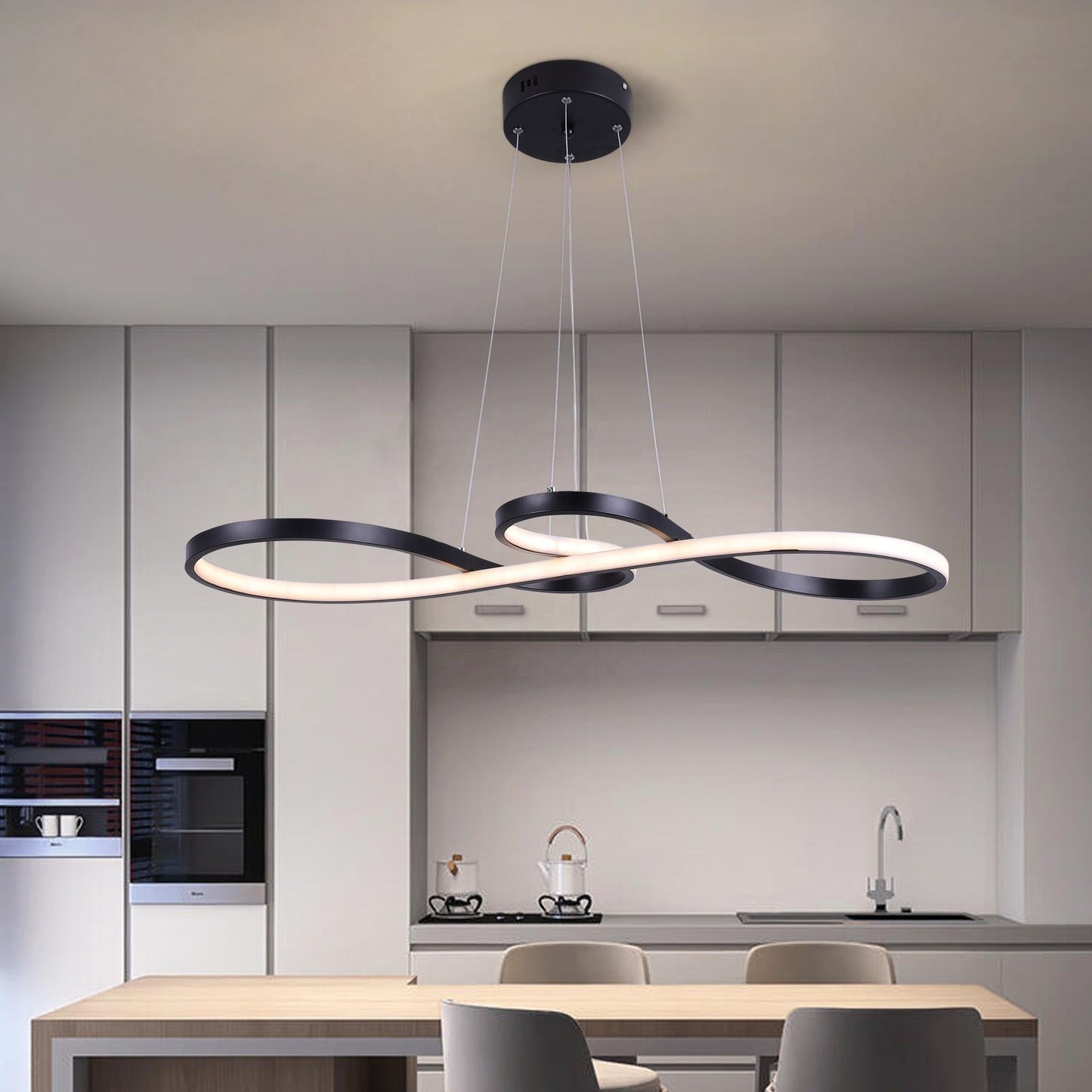Mininalist 50W Twist Pendant Light Chandelier Luminaire