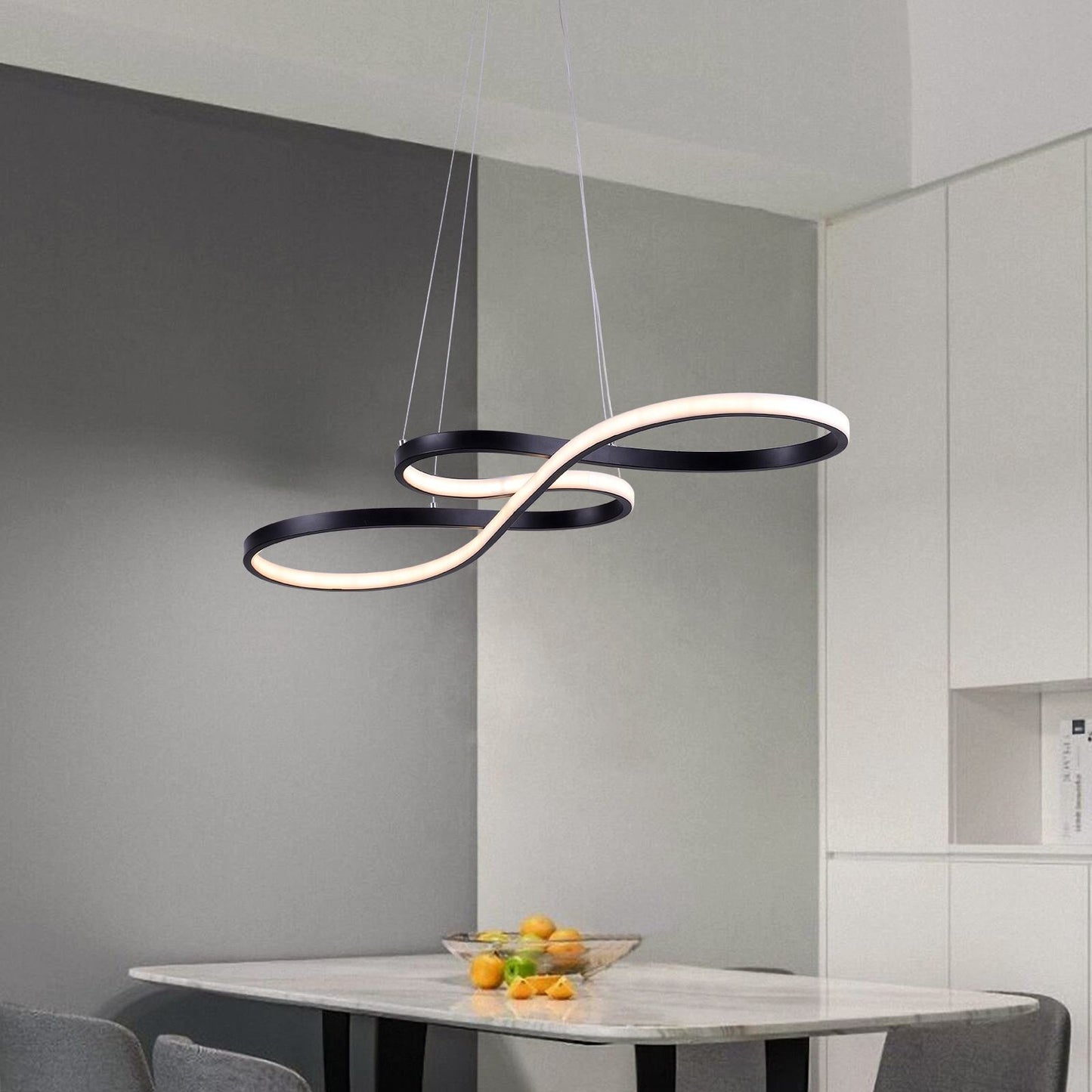 Mininalist 50W Twist Pendant Light Chandelier Luminaire