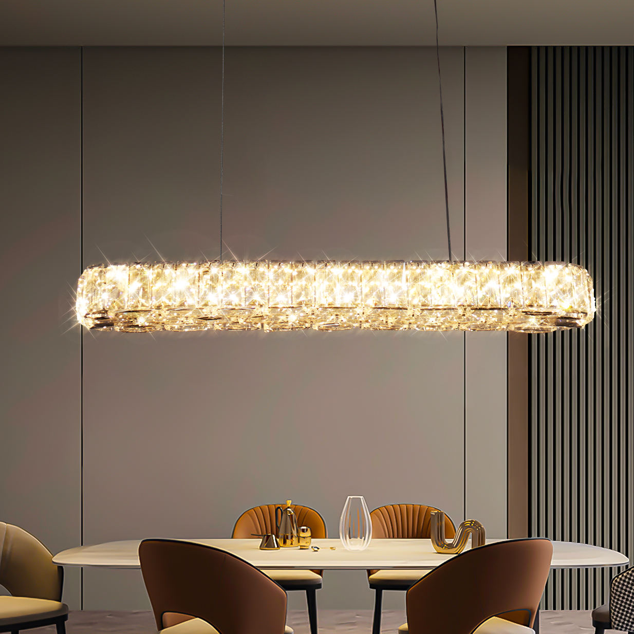 Modern Minimalist LED Light Crystal