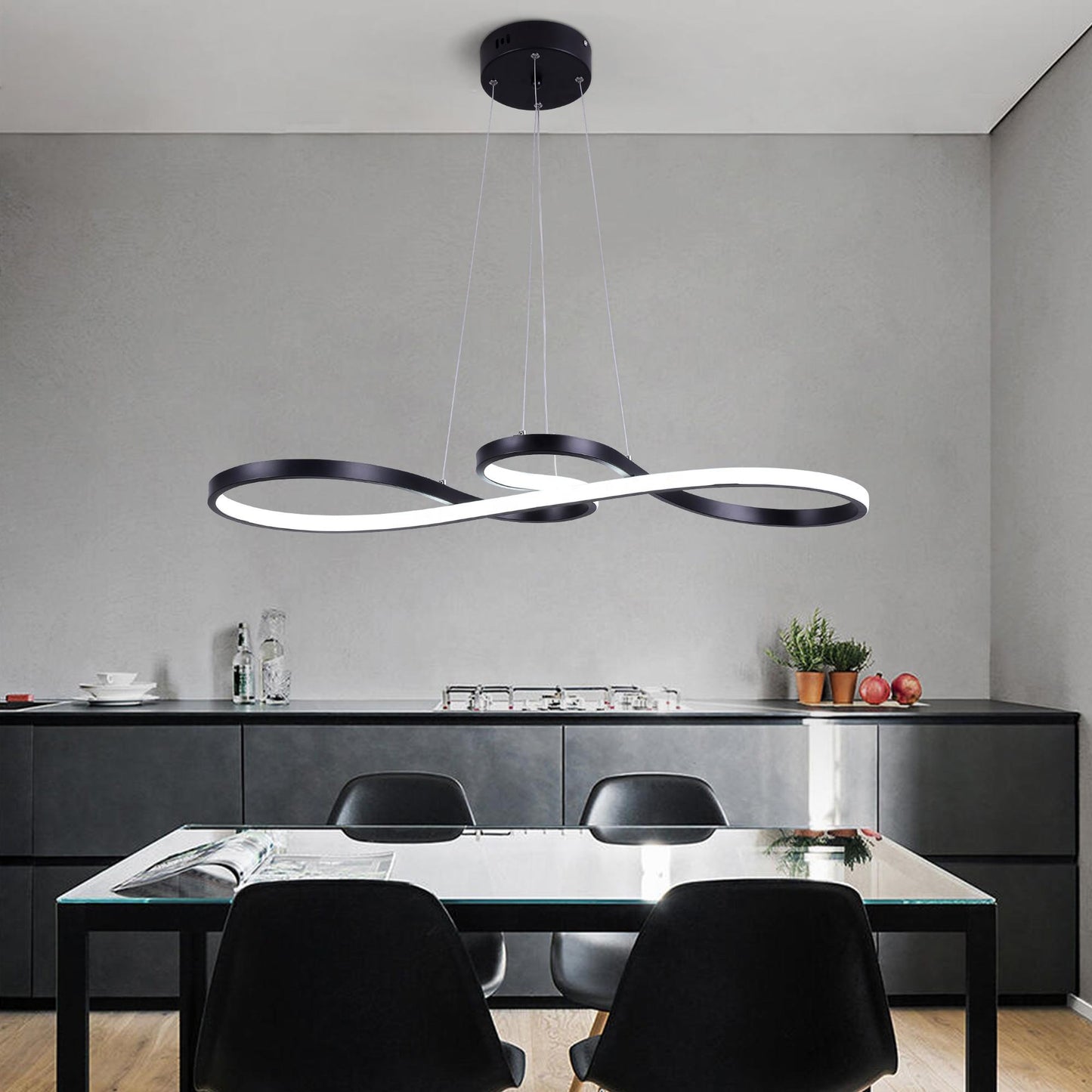 Mininalist 50W Twist Pendant Light Chandelier Luminaire
