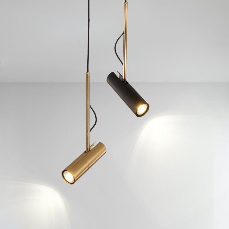 Nordic Modern Adjustable Gold Black Metal Single Head Hanging Small Pendant Lamp