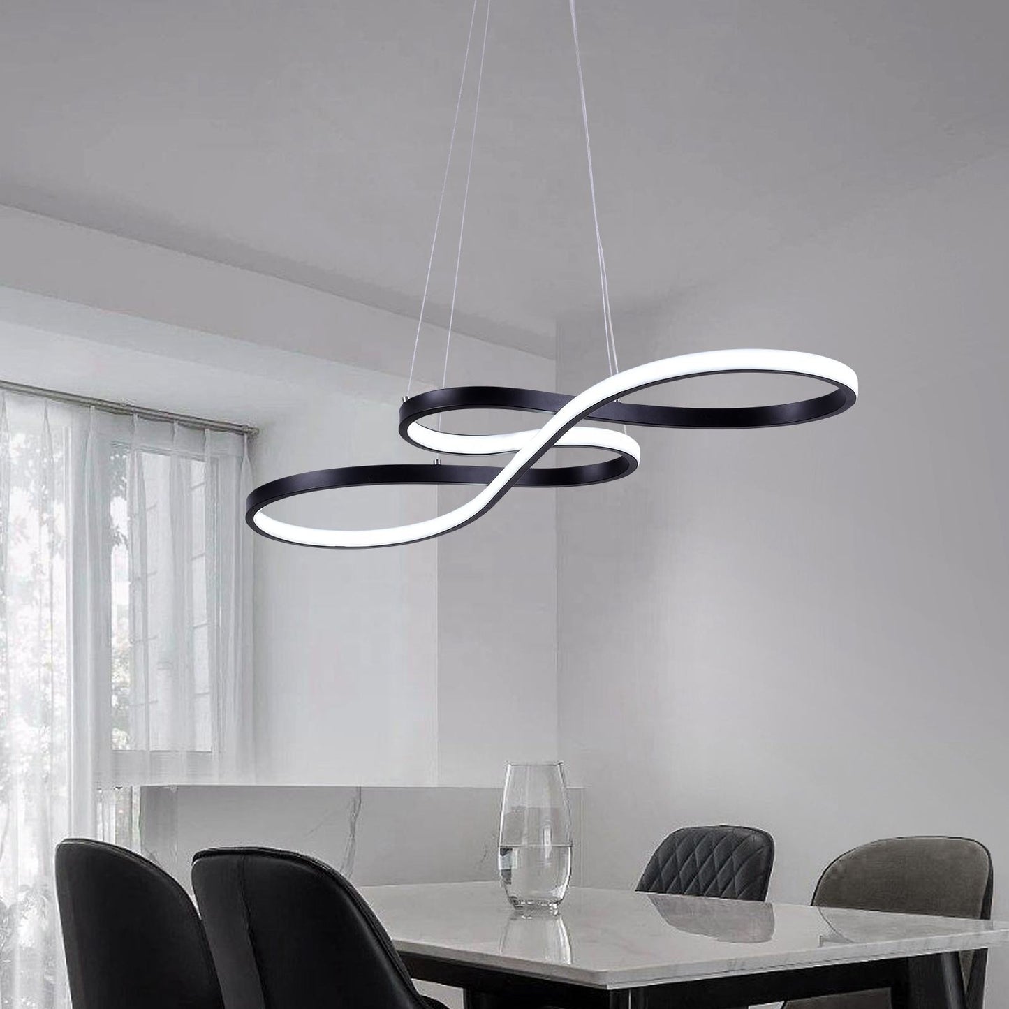 Mininalist 50W Twist Pendant Light Chandelier Luminaire