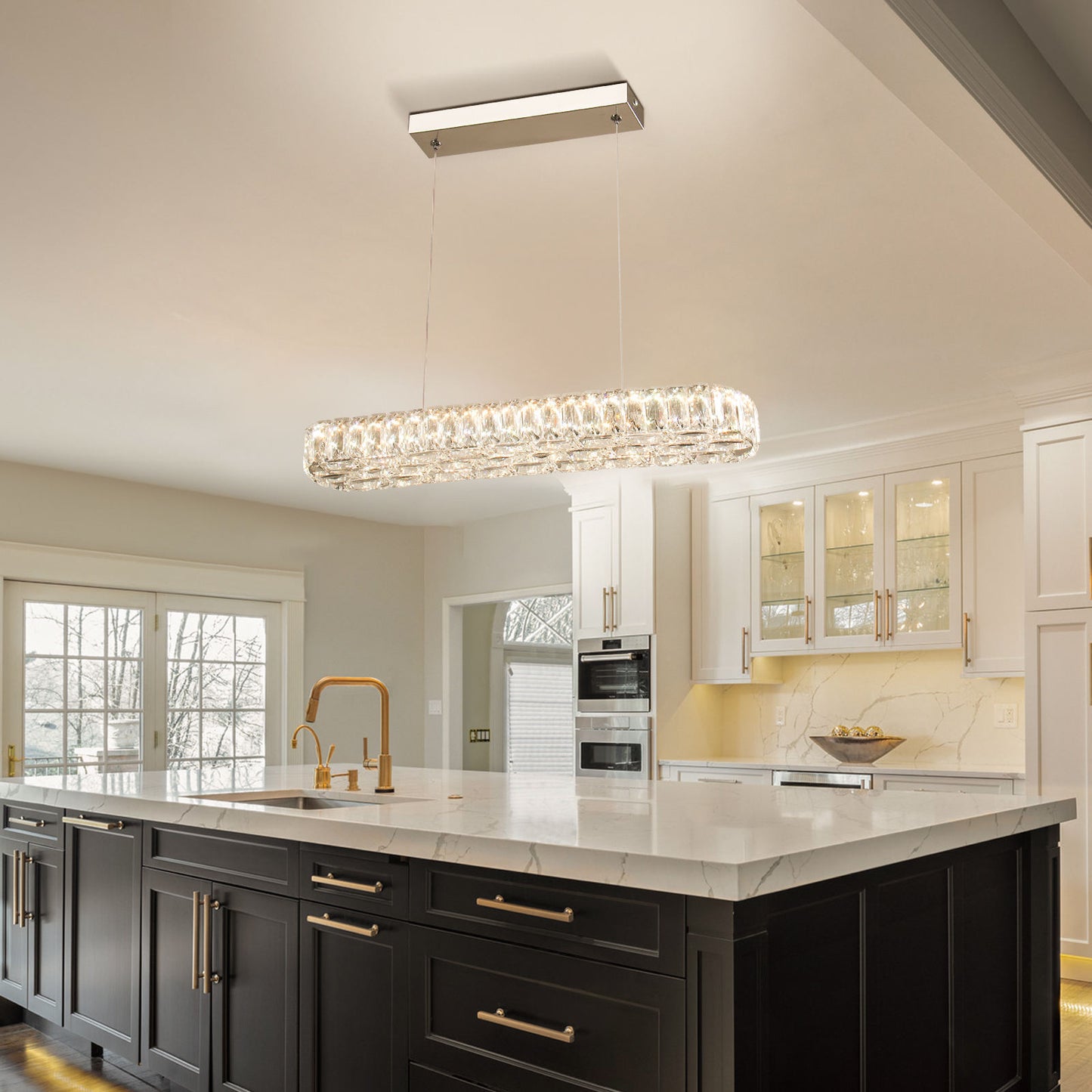 Modern Minimalist LED Light Crystal