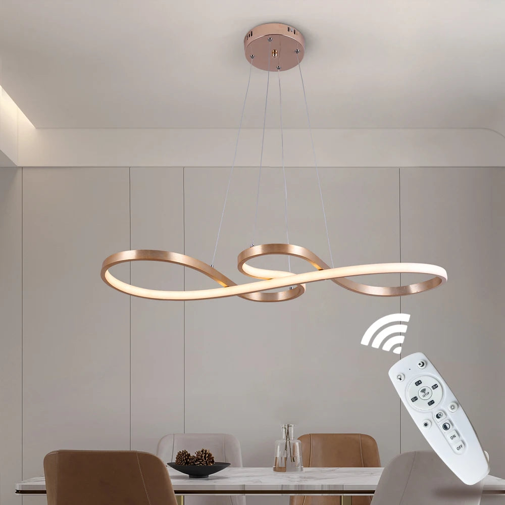 Mininalist 50W Twist Pendant Light Chandelier Luminaire