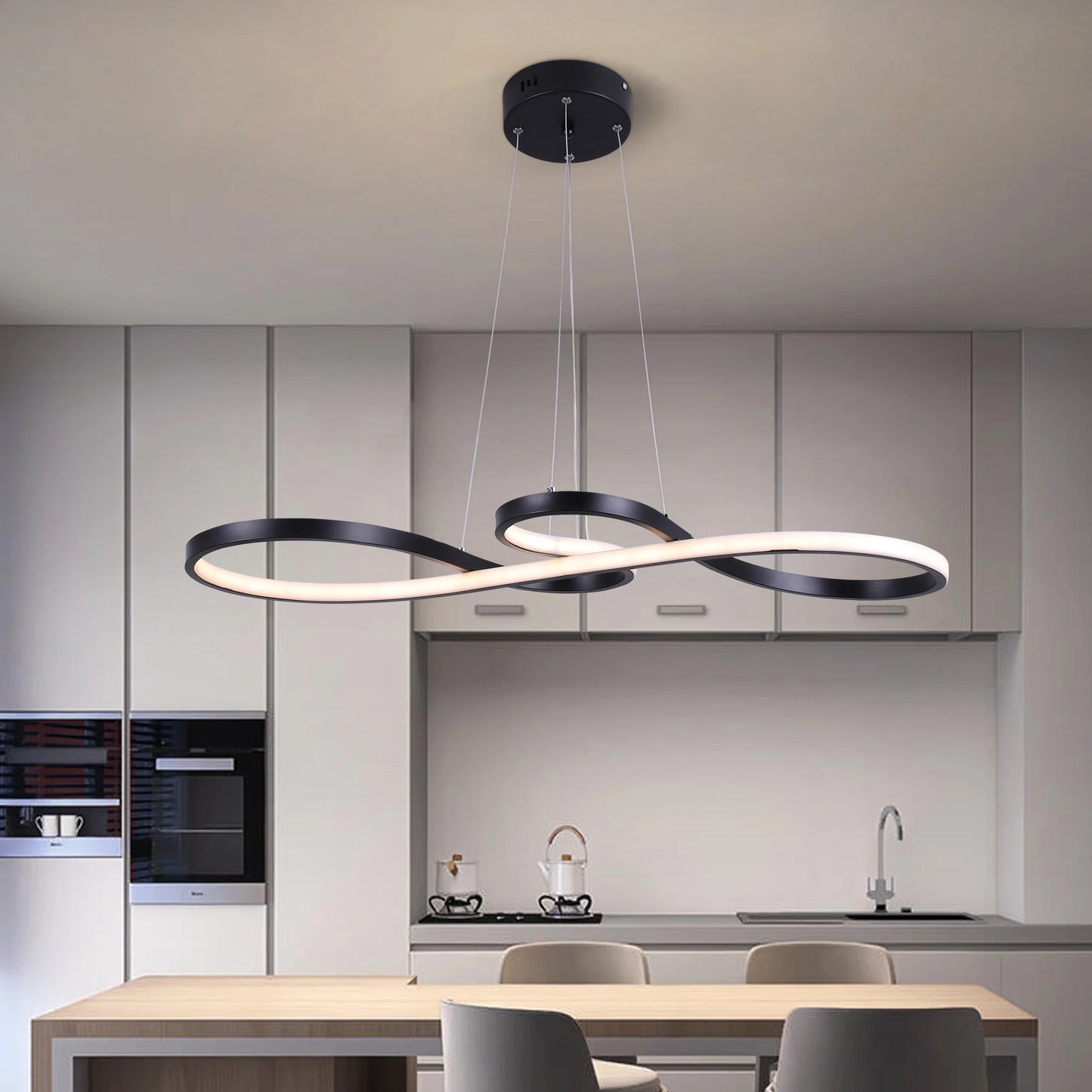 Mininalist 50W Twist Pendant Light Chandelier Luminaire