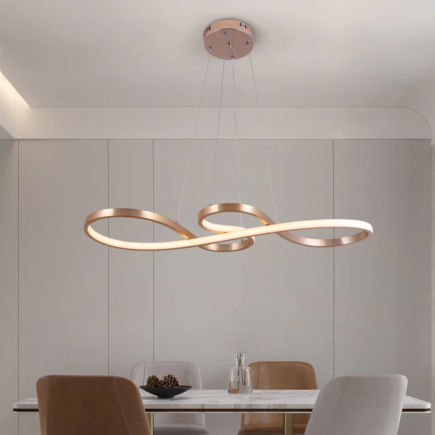 Mininalist 50W Twist Pendant Light Chandelier Luminaire